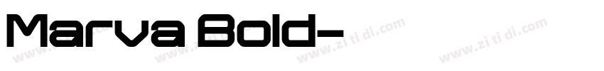 Marva Bold字体转换